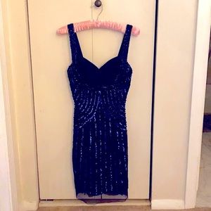 Beaded Sean Collection mini dress